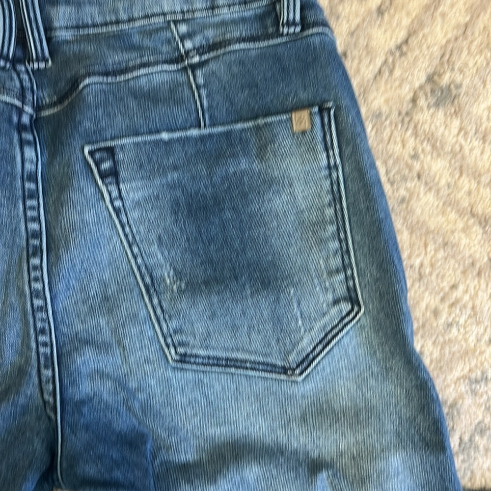 Bebe Blue Skinny Jeans Distressed Style - Picture 8 of 8